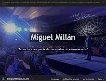 Tablet Screenshot of miguelmillan.com